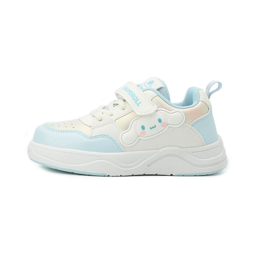 大耳狗 渲彩皮革魔鬼氈滑板鞋 水藍 中大童鞋