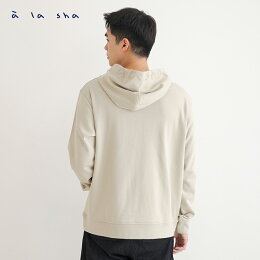 a la sha 舒適LOGO印花連帽T a la sha 舒適LOGO印花連帽T