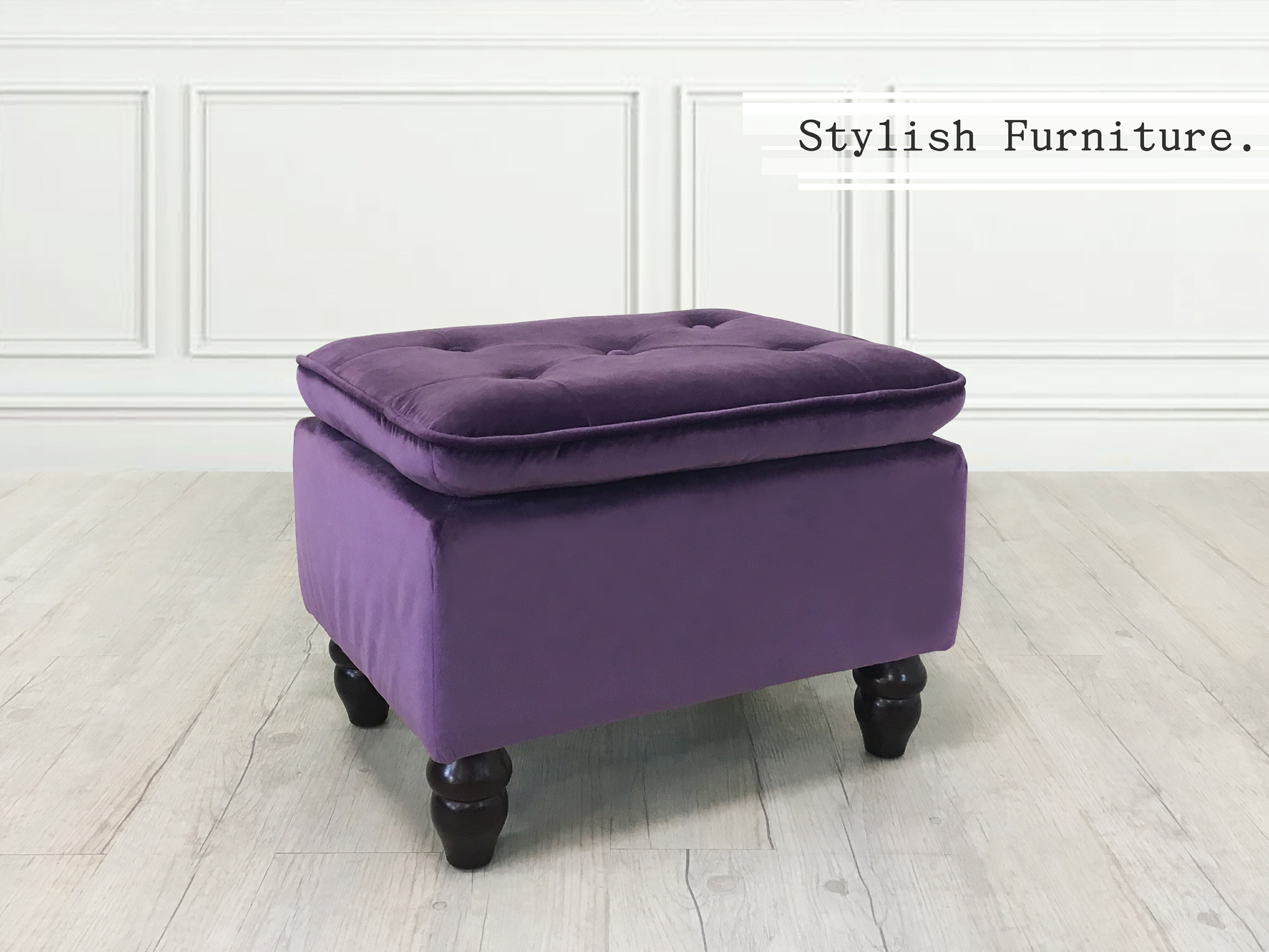 《炫彩》 方凳 香檳色 卡其色 矮凳 椅凳 穿鞋椅 化妝椅 腳凳 絨布 沙發腳椅 非 H&D ikea 宜家  【新生活家具】 3