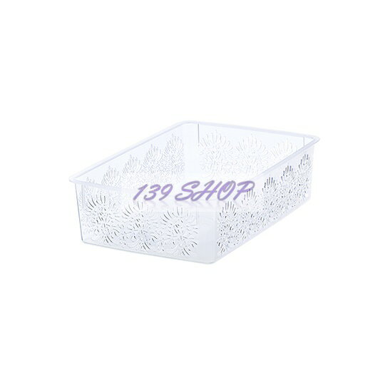 KEYWAY聯府 水晶花5號收納籃 / 檔案 文具 化妝品 調味料 餐具 景觀 擺設 提籃 小物收納 COS50【139百貨】