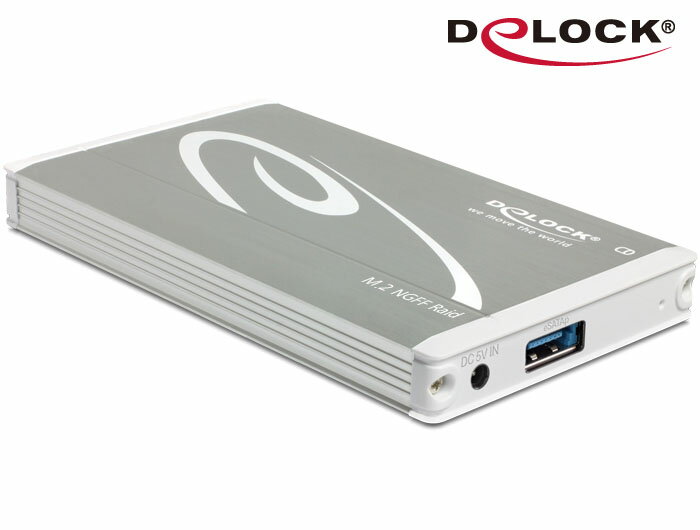 <br/><br/>  ★原廠公司貨附發票★ Delock 10Gb/s USB 3.1 Gen 2的2.5吋M.2 NGFF固態硬碟外接盒(科技銀) - 42553<br/><br/>