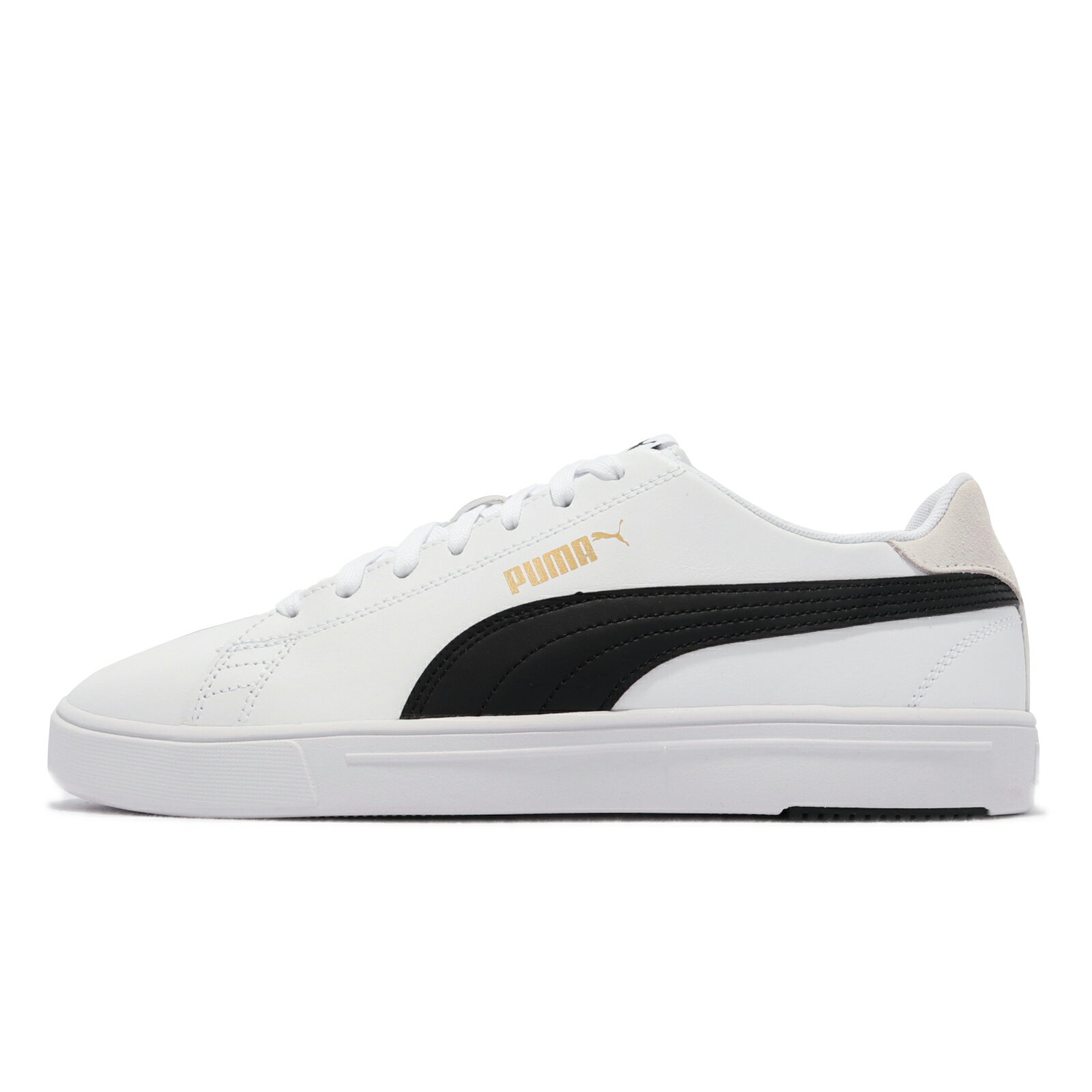 Puma 休閒鞋 Serve Pro Lite 板鞋 男鞋 女鞋 緩震 皮革 經典 支撐 情侶鞋 白 黑 37490208