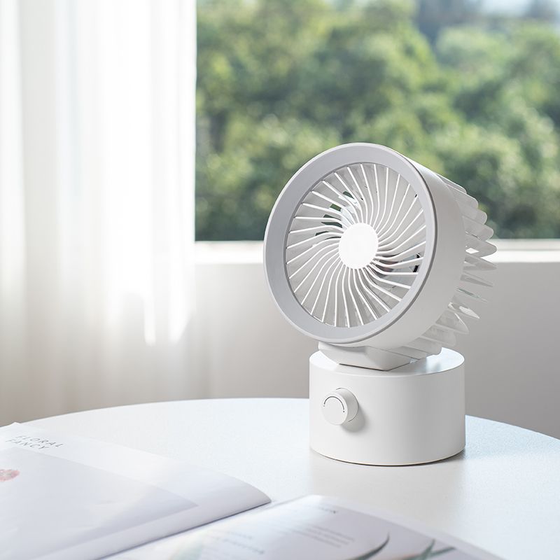 2024新款跨境F87桌面循環風扇家用臥室辦公室空氣usb充電搖頭電扇【Snowbelle優選】
