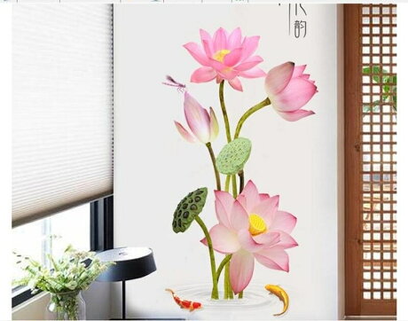 墻紙蓮魚荷花3d立體墻貼畫墻壁紙墻面墻畫房間裝飾品臥室貼紙自粘墻紙都市時尚 森馬先生旗艦店 Rakuten樂天市場 墻紙蓮魚荷花3d立體墻貼畫墻壁紙墻面墻畫房間裝飾品臥室貼紙自粘墻紙都市時尚 森馬先生旗艦店 Rakuten樂天市場
