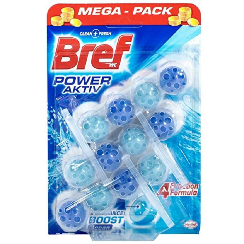德國Bref 馬桶強力清潔球/芳香球 50g*3入/組(海洋) [大買家]