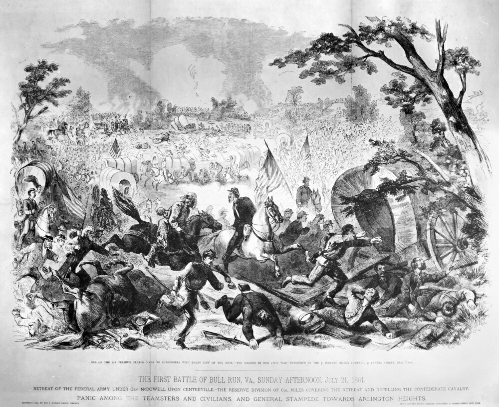 Posterazzi: Civil War Bull Run 1861 Nthe First Battle Of Bull Run 21 July 1861 Wood Engraving 