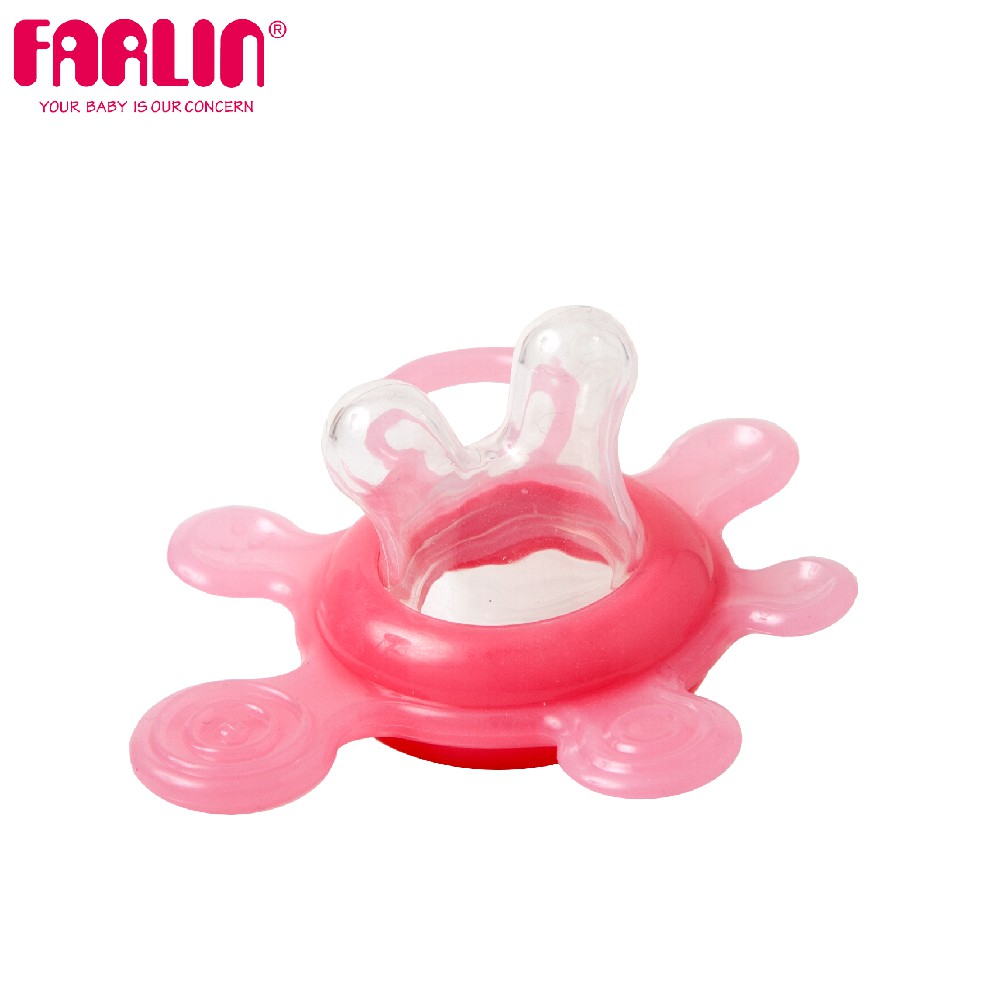 【FARLIN】小花二階換水咬牙固齒器(矽膠)(16m+)(粉) | 官方育嬰旗艦館
