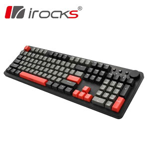 i-Rocks 艾芮克 K73M 機械式鍵盤-灣岸灰-富廉網
