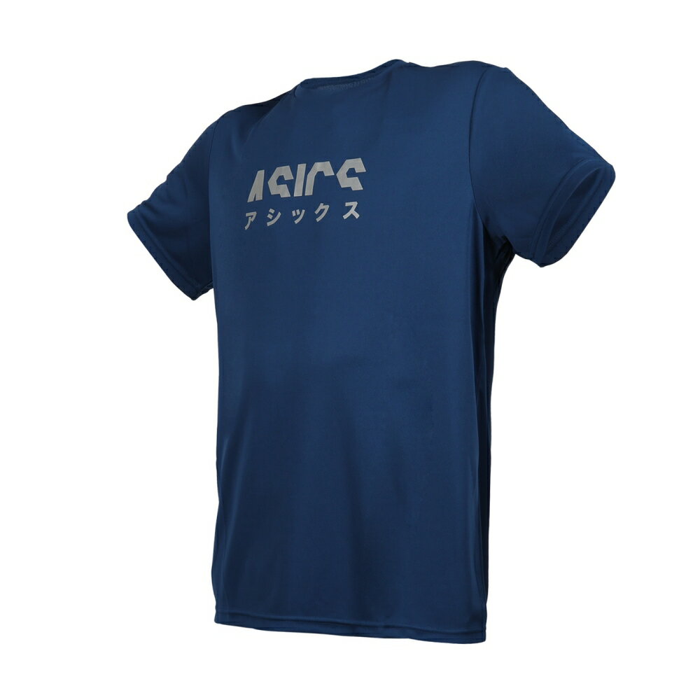 ASICS 男短袖T恤(免運 吸濕排汗 運動 上衣 休閒「2011D491-400」≡排汗專家≡