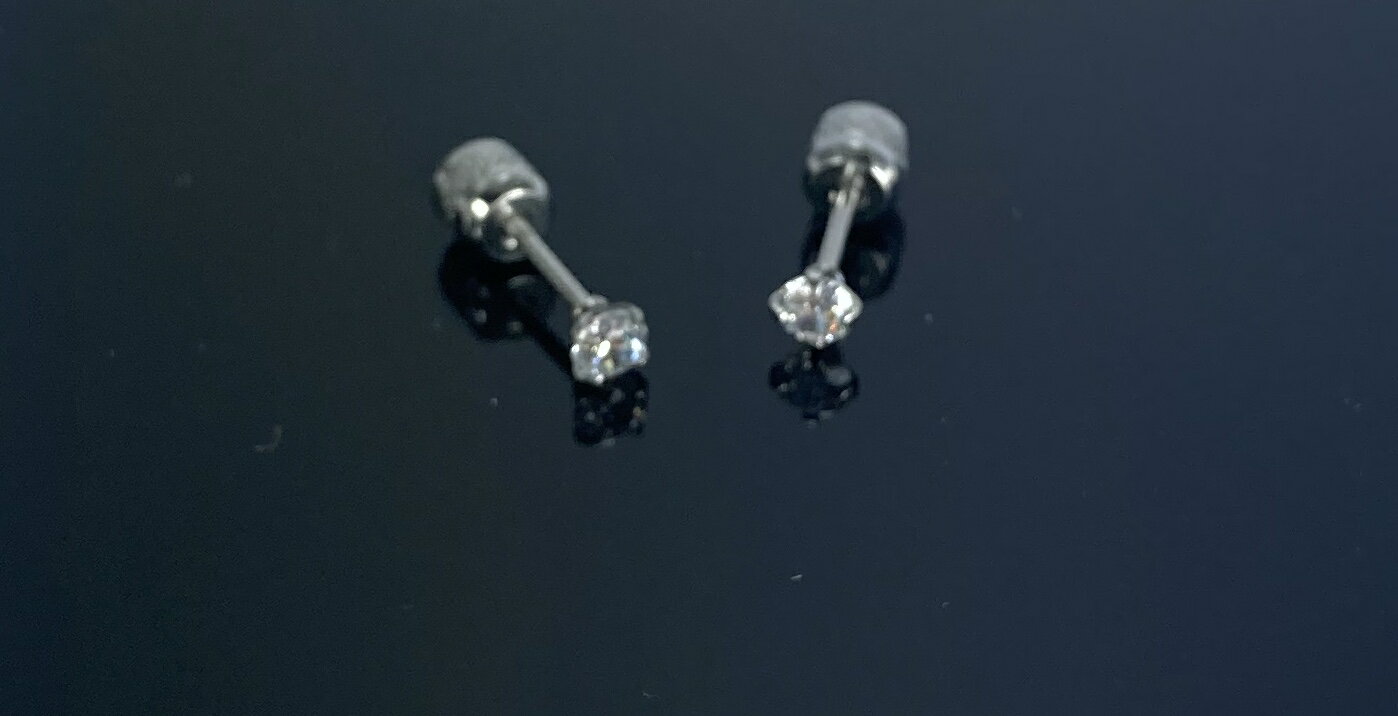鋯石金屬色系耳環