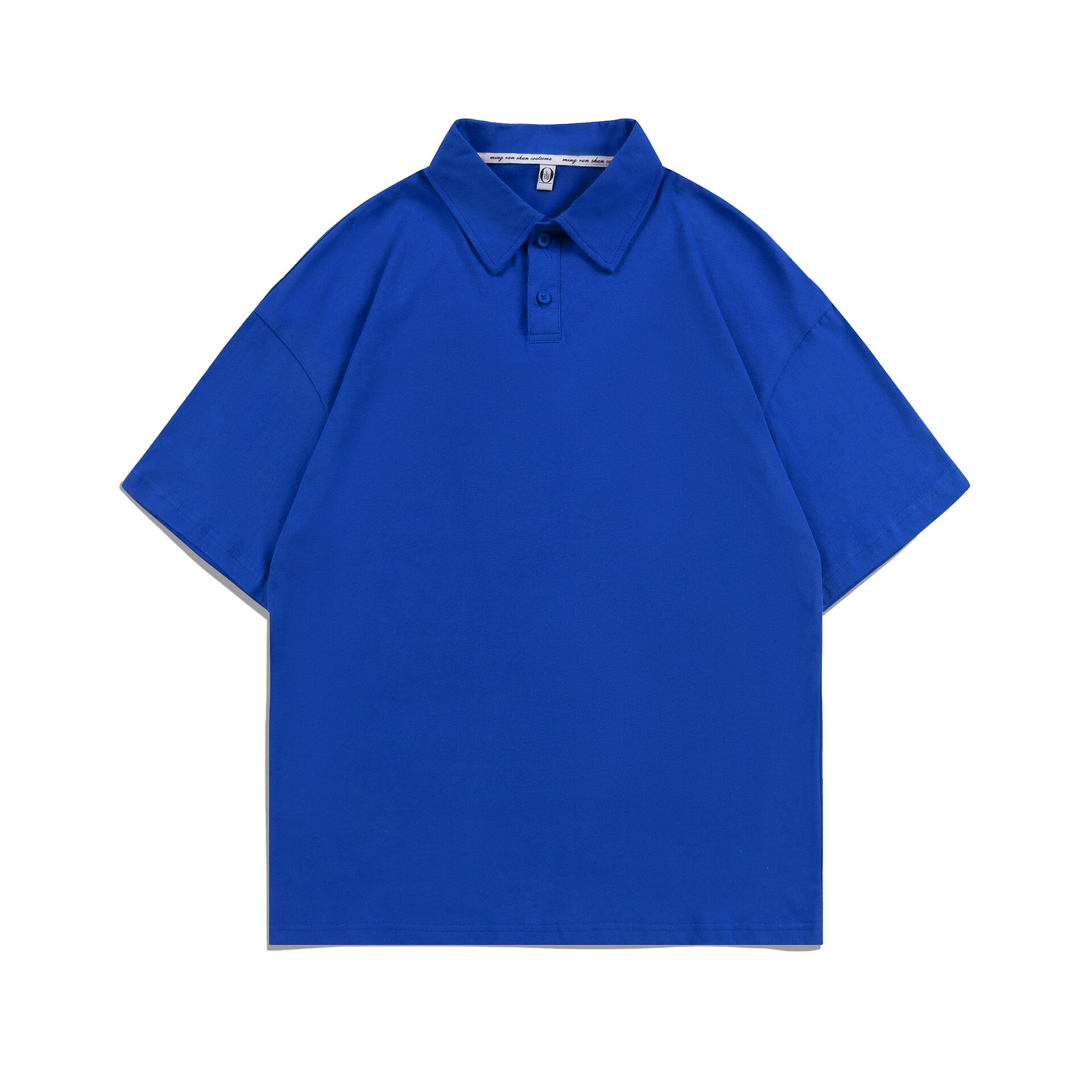 【喜挖】200g春夏潮牌考拉貼標純棉POLO衫短袖男女款寬鬆翻領T恤潮流百搭 0