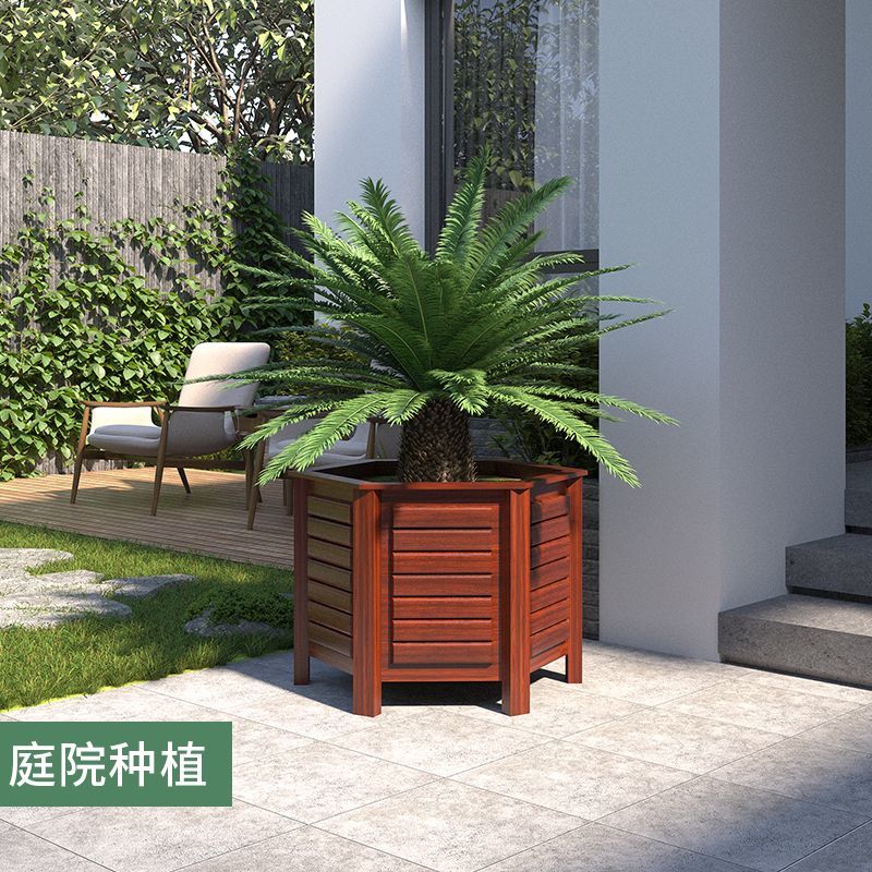 花器 花盆 花瓶 防腐花盆戶外庭院花園果樹種植箱家用客廳花槽長方形大號種植箱86S 快速出貨