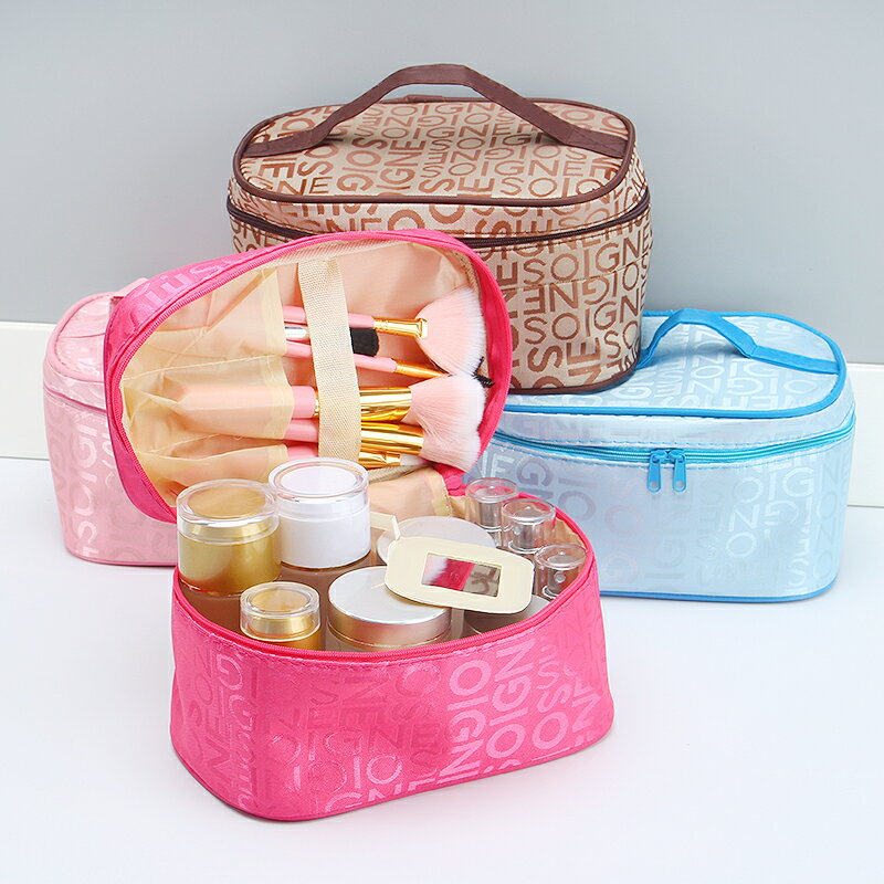 化妝包簡約大號便攜少女心袋多功能收納盒品可愛網紅大容量箱韓國