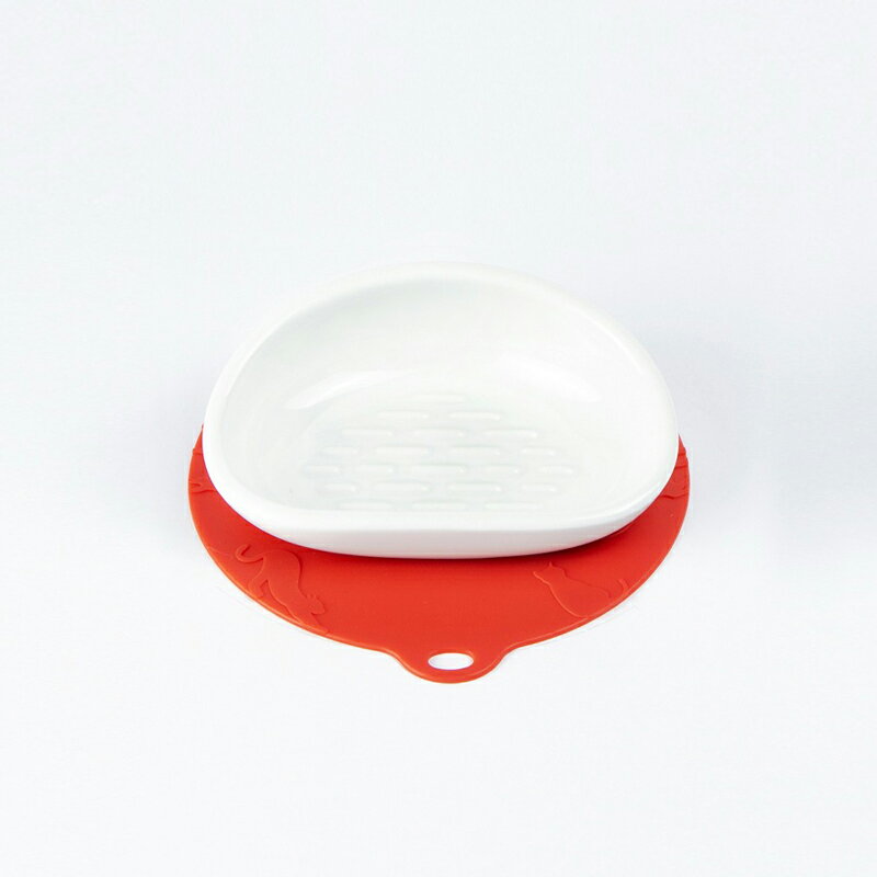 《HARIO》長毛貓專用磁碗 紅色墊 30ml(PTS-NYL-R)