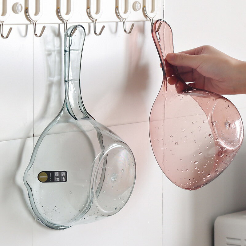 水瓢塑料家用加厚大號可掛創意個性長柄多用途廚房水勺加深水舀子
