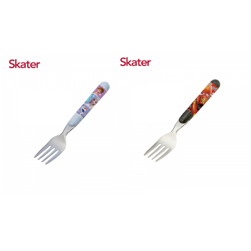 Skater不鏽鋼叉子-冰雪奇緣/閃電麥昆★衛立兒生活館★ 0