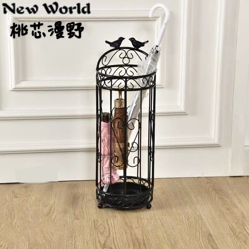 快速出貨 可開發票 歐式雨傘架酒店大堂雨傘桶家用門口放傘架子鐵藝折疊傘雨具收納架
