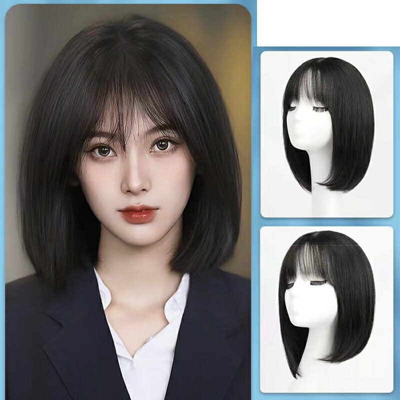 【巴黎精品】現貨+預購 長假髮整頂真髮透氣假髮片輕量假髮免打理隱形增髮整頂假髮-35cm鎖骨髮2色a1ej5