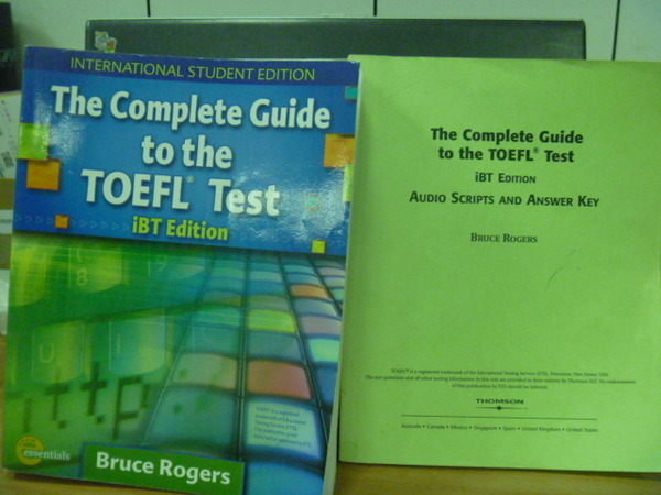 【書寶二手書T4／語言學習_YKO】Guide to the TOEFL_iBT/e_2本合售_附光碟_2007年