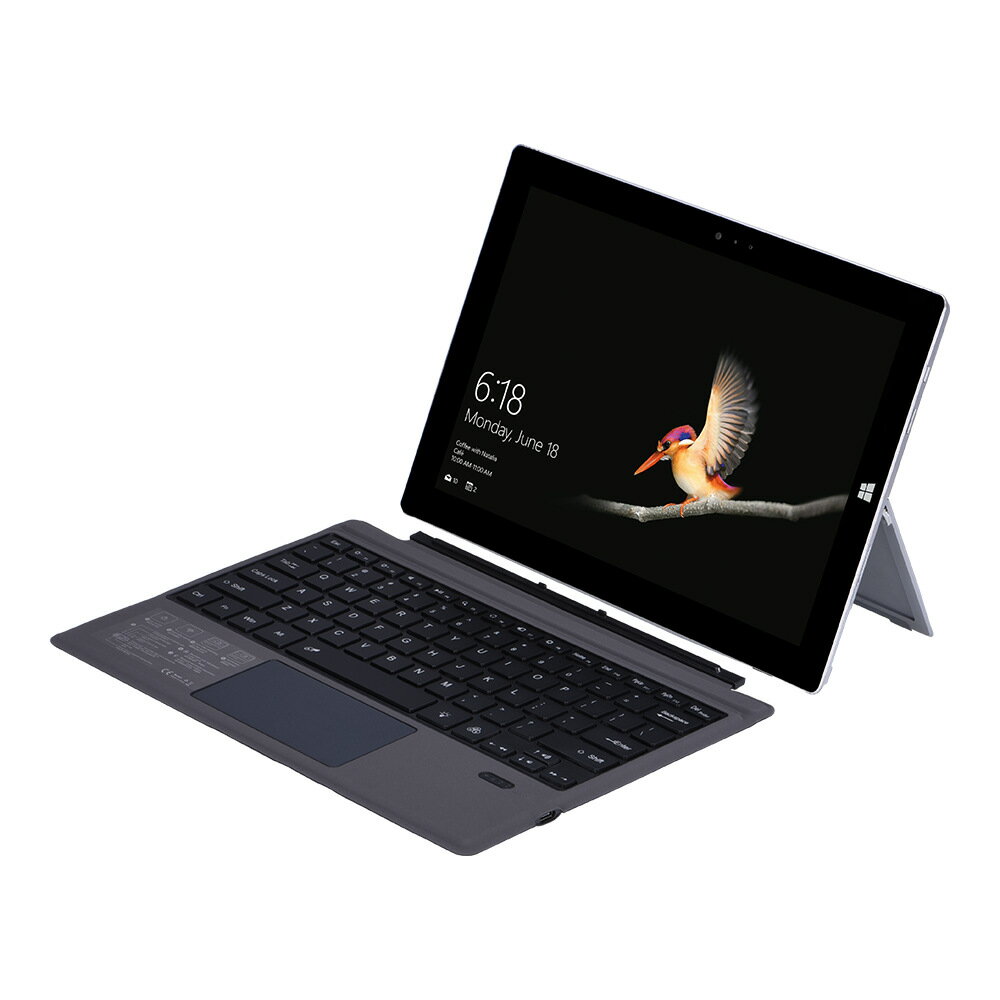 適用微軟surface pro34567磁吸藍芽鍵盤go七彩背光輕薄可攜式鍵盤