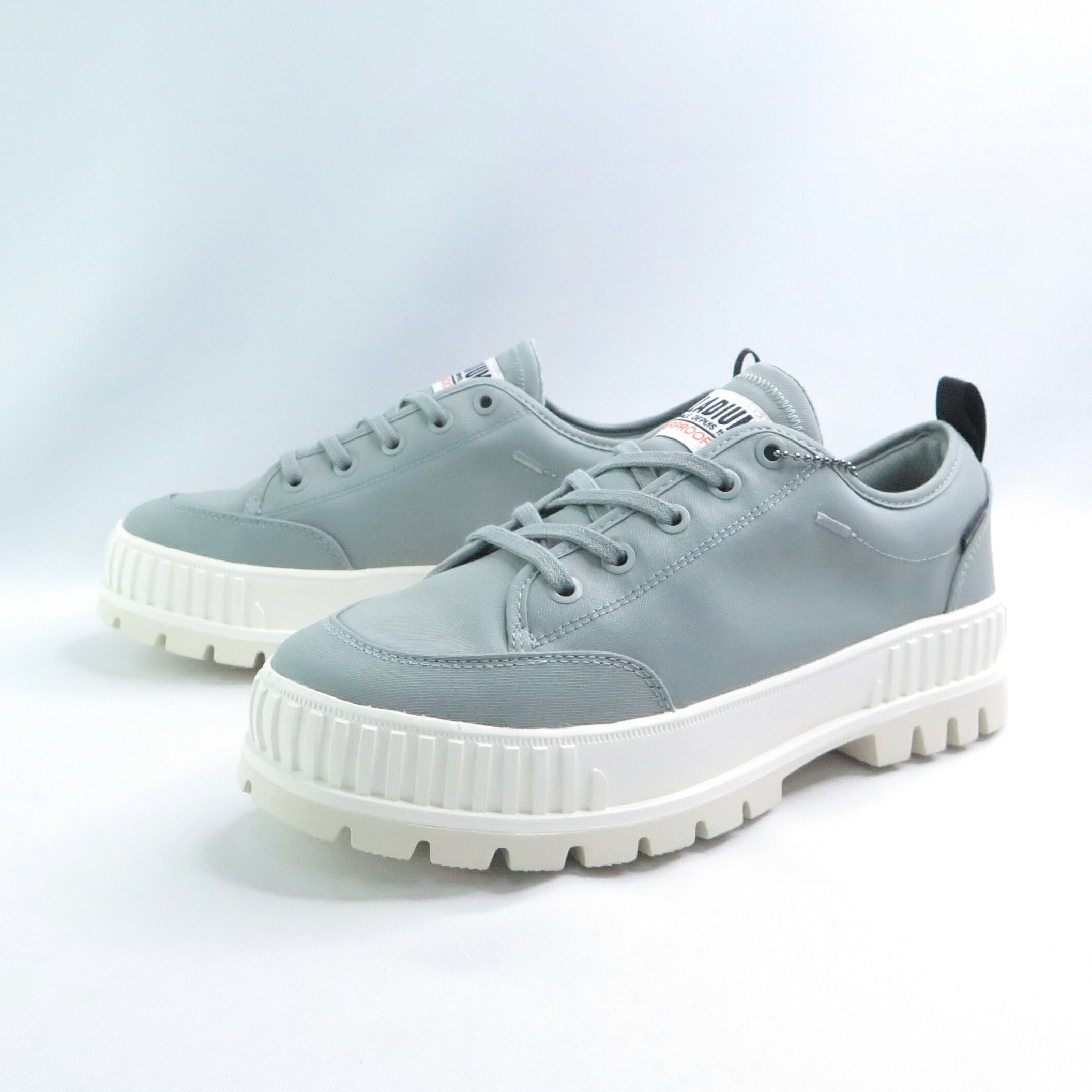 Palladium 74408083 PALLASHOCK LO OG WP+ 男女休閒鞋 防潑水 藍灰