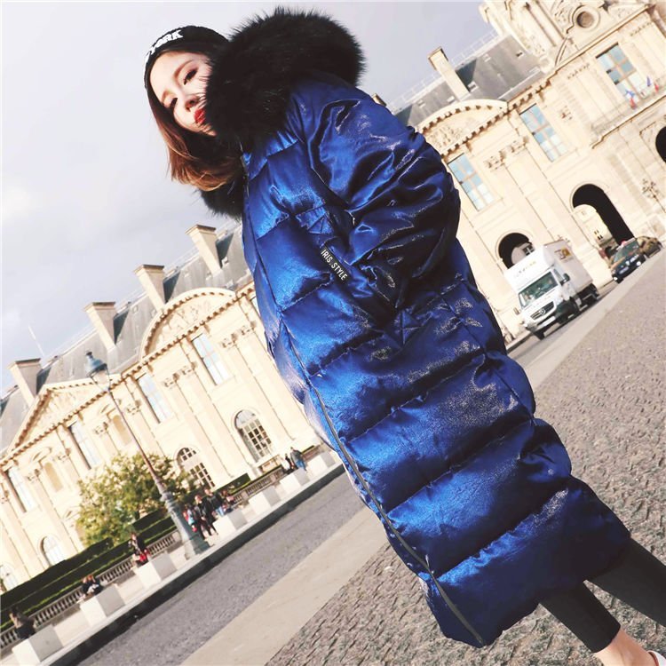 FINDSENSE G6 韓國時尚 冬季 保暖 絲絨 長款 連帽 大尺碼 外套 棉服 羽絨服 防風外套