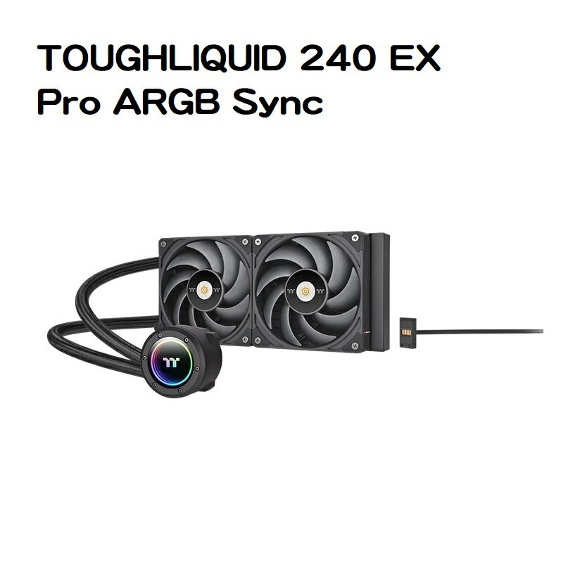 【獨家！最高10%回饋】Thermaltake 曜越 鋼影TOUGHLIQUID 240 EX Pro ARGB Sync一體式水冷散熱器/CL-W418-PL00BL-A