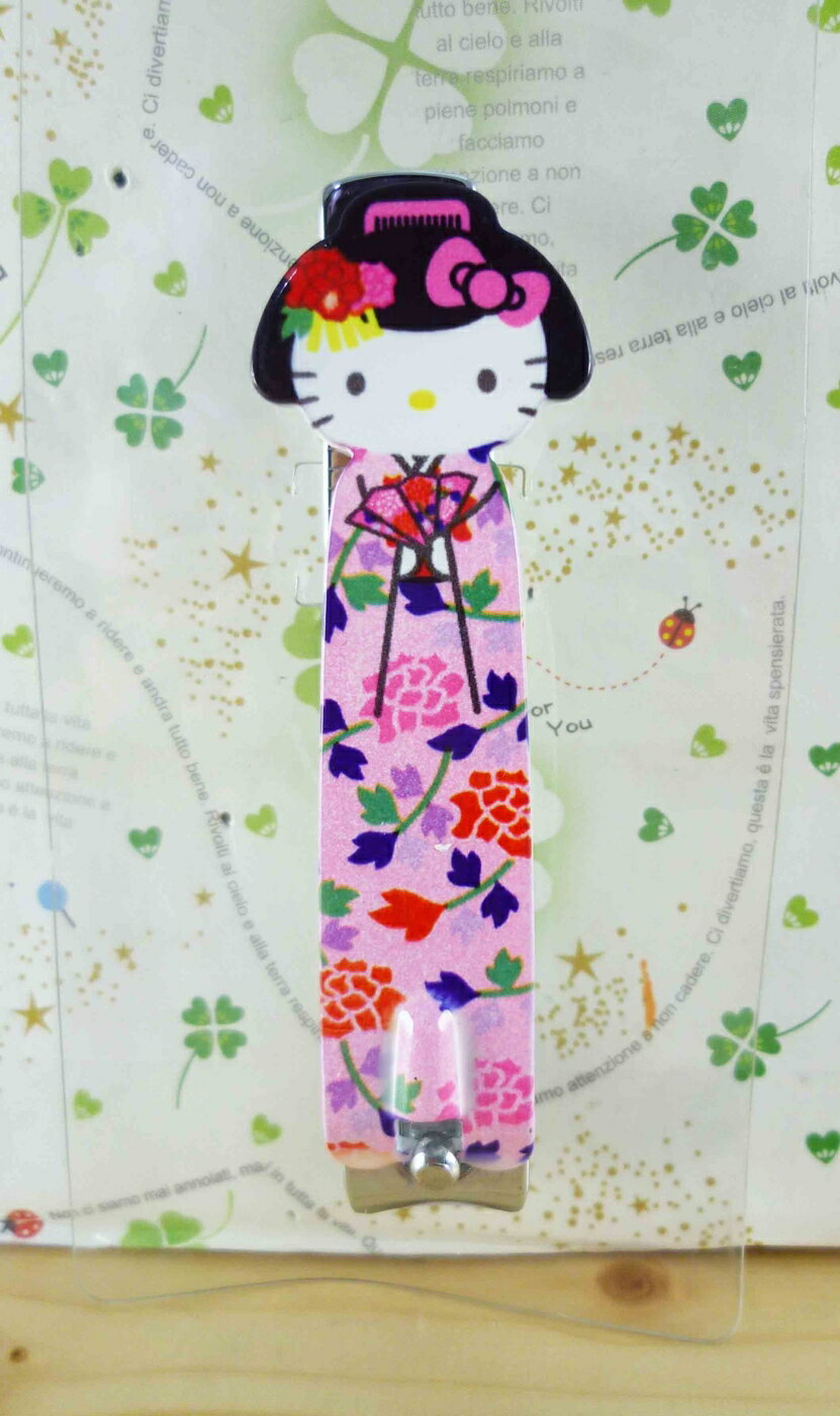 【震撼精品百貨】Hello Kitty 凱蒂貓 HELLO KITTY指甲刀-粉舞技(L) 震撼日式精品百貨