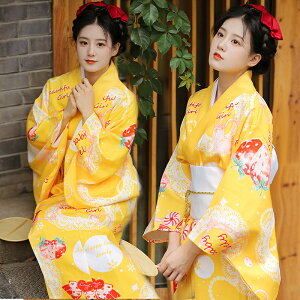 日式和服 神明少女和服改良中國風日式正裝傳統櫻花學生日系寫真拍照連衣裙【HZ66829】