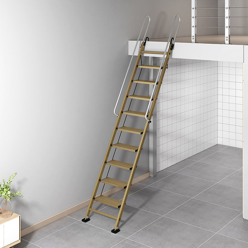 扶梯家用鋁合金閣樓梯子十步室內外加厚工程梯移動折疊伸縮閣樓梯