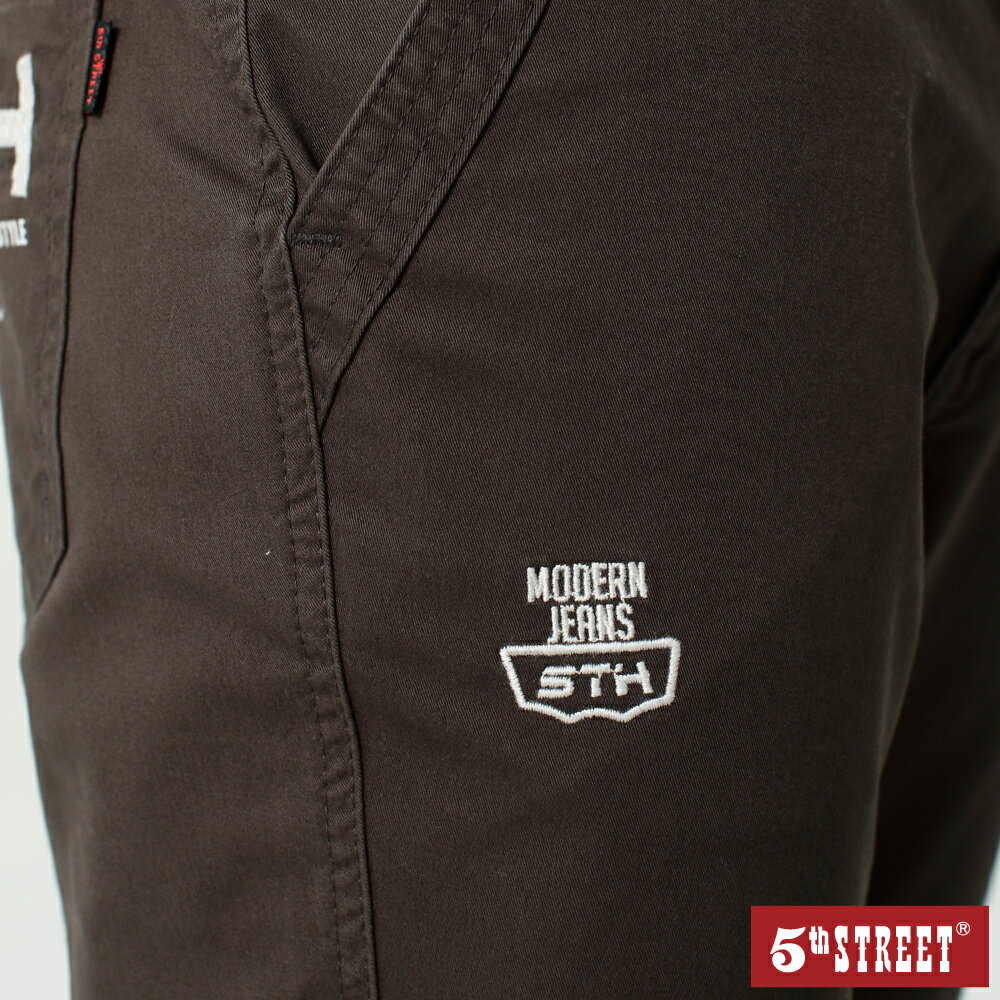 男裝 潮系列縮口長褲-暗灰色 (970232) 【5th STREET】【APP下單天天10%回饋】 ★神褲節 治裝激推 最高折426 3