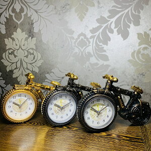 學生鬧鐘禮品創意工藝模型歐美復古懷舊鐘表單車時鐘