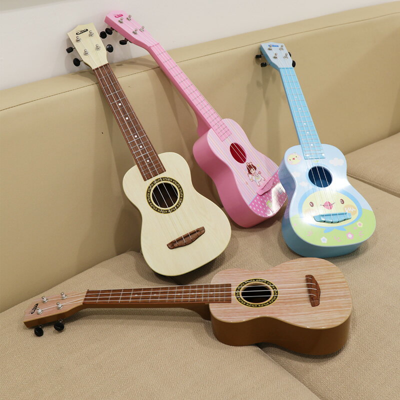 寶麗尤克裏裏初學者寶寶兒童小吉他玩具男女孩可彈奏模擬琴絃樂器