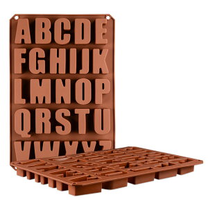 巧克力模具 巧克力模 巧克力矽膠模 矽膠模 烘焙 烘焙模具 烘焙用具 26孔英文字母巧克力模 食品級不沾烘焙用具