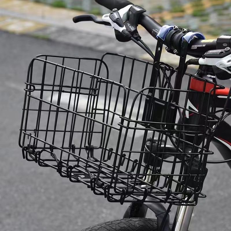 免運 開立發票 車筐 機車後備箱筐 自行車車筐車籃子前車筐折疊前車籃山地車掛籃折疊車筐後置通用型特惠/快速出貨