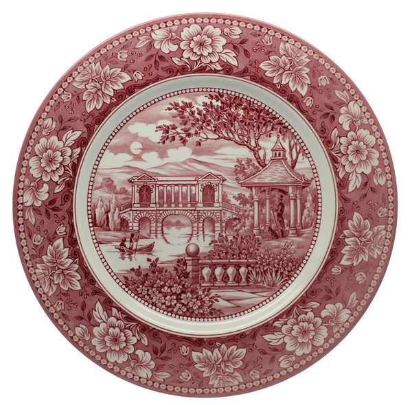 英國Royal Stafford 老英國格蘭風情系列- 28cm 彩繪盤(淑女花園)