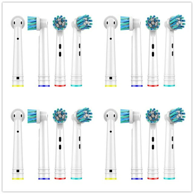 【日本代購】16 件替換刷頭適用於 Oral B Cross 通用電動牙刷頭優質行動刷毛