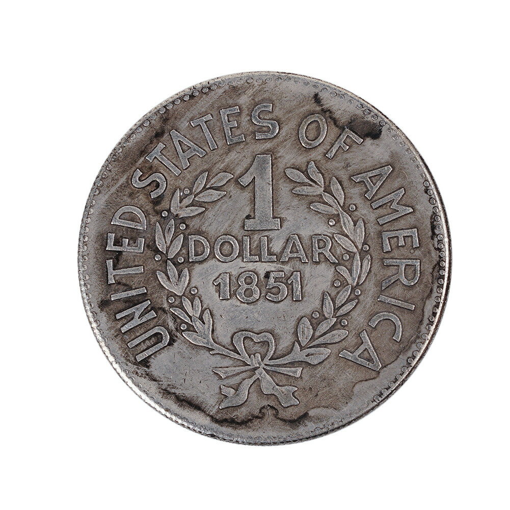 1851年美國銀元1美金自由銀幣銀圓外國硬幣仿古錢幣古玩收藏鷹洋| 協貿國際日用品生活3館| 樂天市場Rakuten
