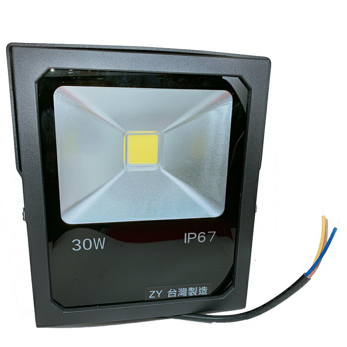 台灣製 ZY-30W 大晶片 LED戶外投射燈 燈具 白光6500k 防水等級IP67 招牌燈 探照燈 投光燈