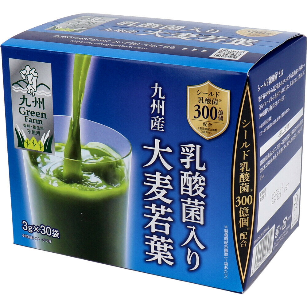 日本 九州產 乳酸菌大麥若葉 3gx30袋入 日本青汁 4529052003914 日本代購