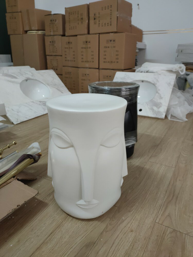 蝶陶摩登現代設計美式人臉陶瓷鼓椅民宿網紅酒店擺件凳子角幾邊幾 6