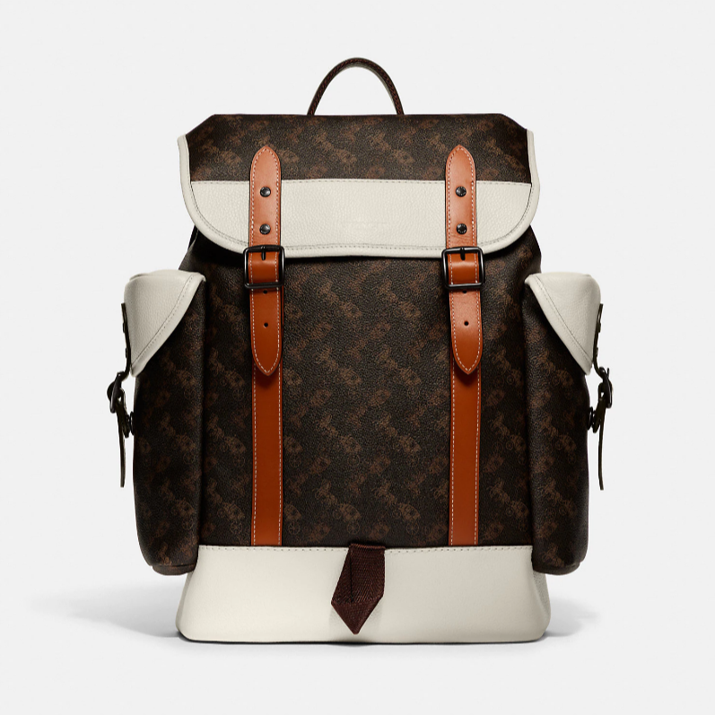 COACH後背包 Hitch Backpack With Horse And Carriage Print｜618年中慶全館優惠中!!下單享9%點數回饋