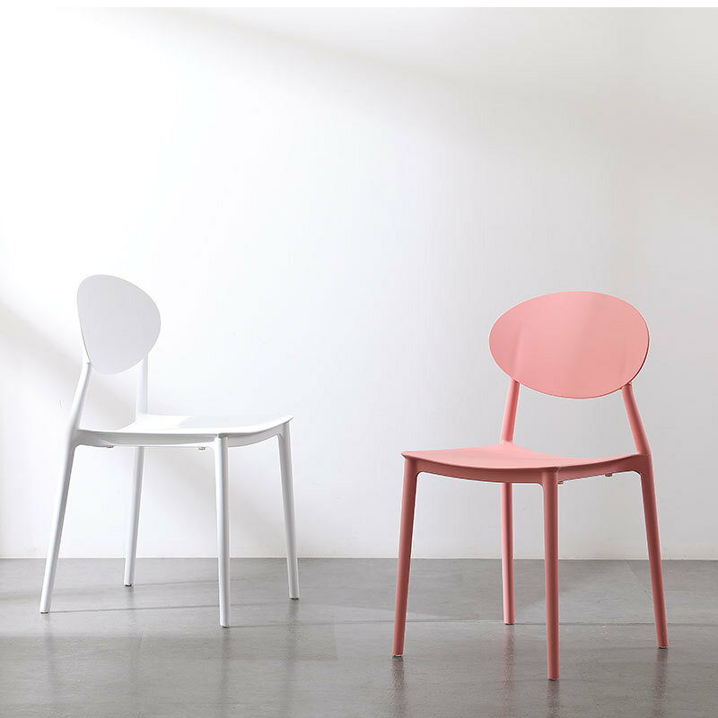 北歐風塑料椅子靠背凳子現代簡約家用餐椅書房椅休閒洽談椅電腦椅