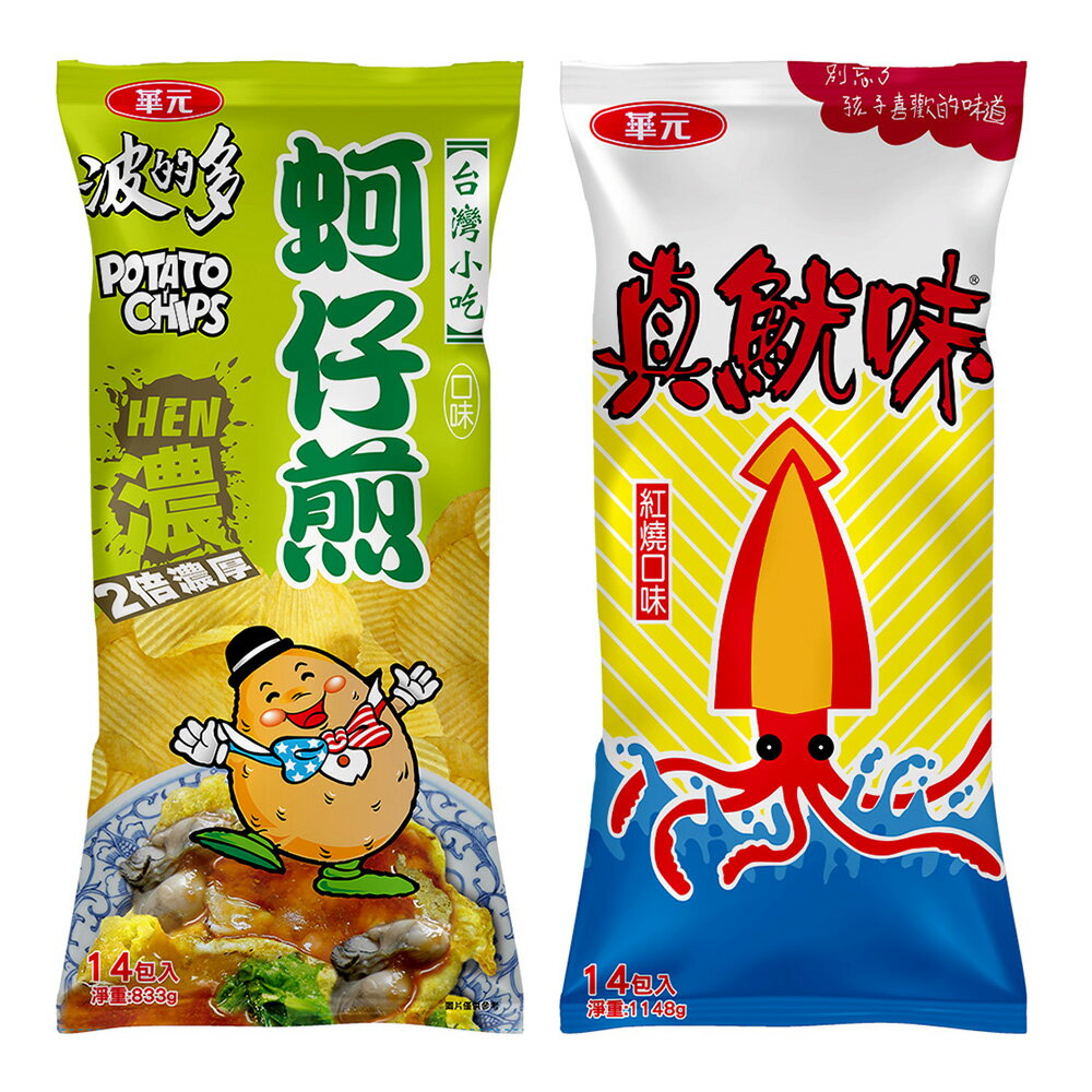 [限時免運]【盛香珍】 華元抱抱包(1包/2包)(濃厚蚵仔煎口味/真魷味紅燒口味) 1