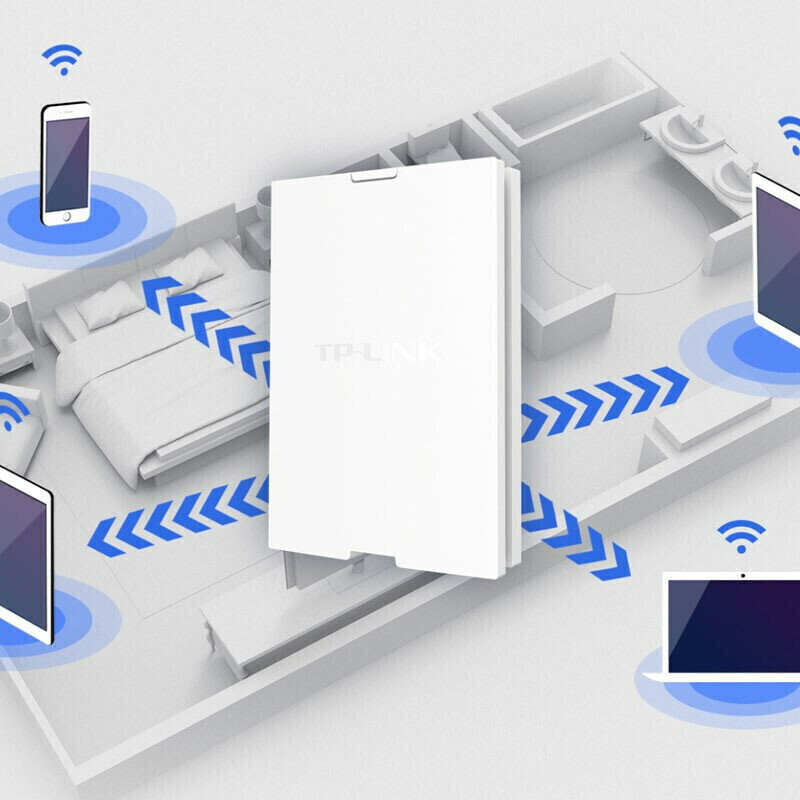 【快速出貨】 免運 網絡交換機 TP-LINK2.5G口千兆WiFi6無線AP面板TL-XAP5400GI-PoE易展版全屋~優樂悅
