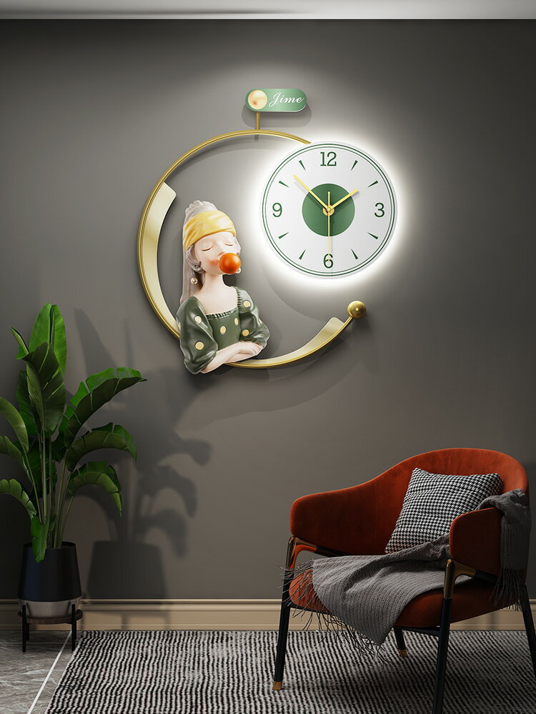 掛鐘 新品上市 北歐家用時尚鐘表掛鐘客廳現代簡約壁式網紅個性創意裝飾輕奢時鐘 交換禮物