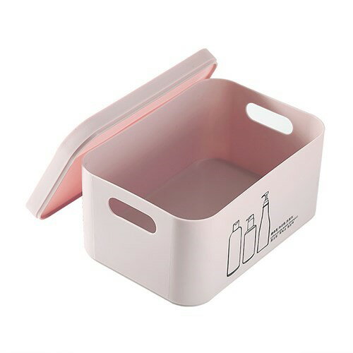 小型多功能護膚品盒子收納盒小號有蓋便攜化妝臺首飾盒塑料化妝品