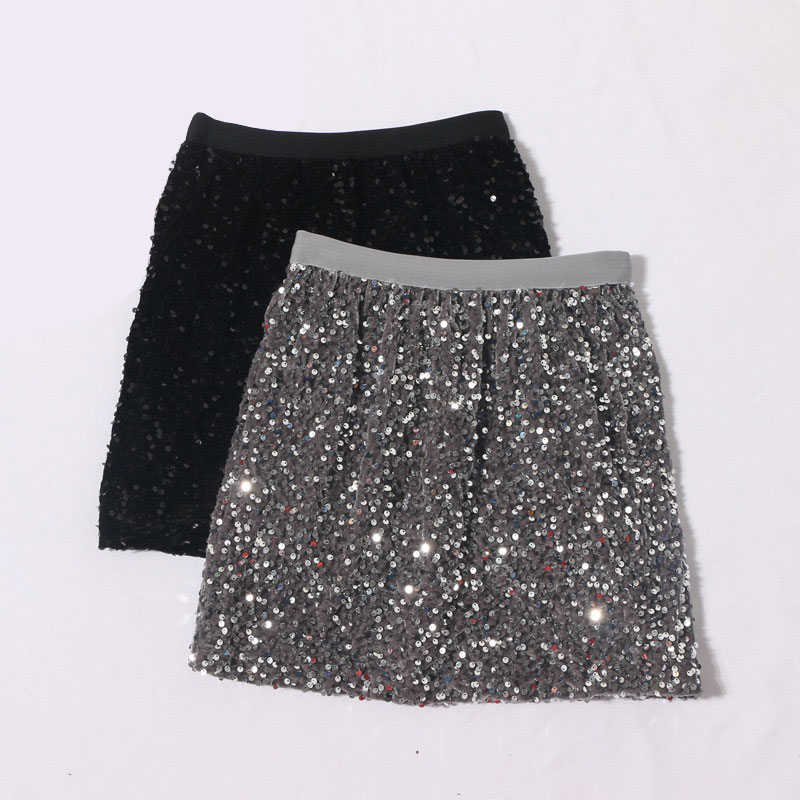 ANNAS 正韓 亮片 短裙 包臀裙 裙子 半身裙 窄裙 銀色 過年 新年 聖誕節 亮片裙 閃閃 金屬感 韓國 7