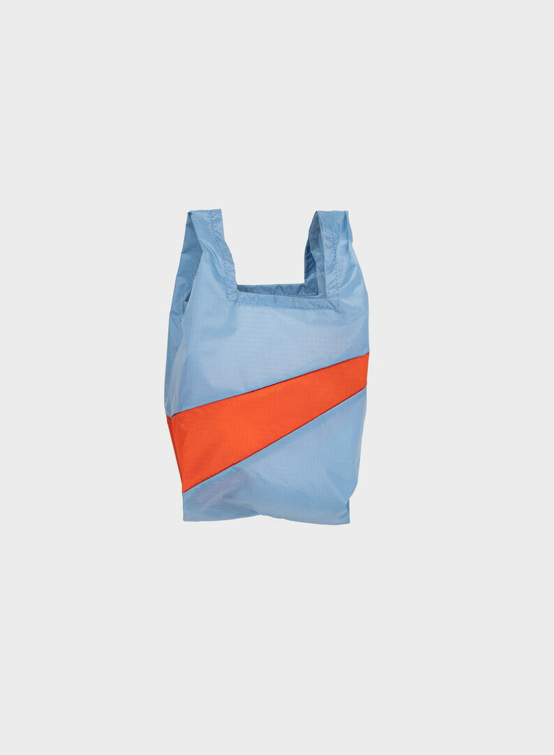 荷蘭 Susan Bijl 防潑水超輕量購物袋 #S (自由藍/緋紅)