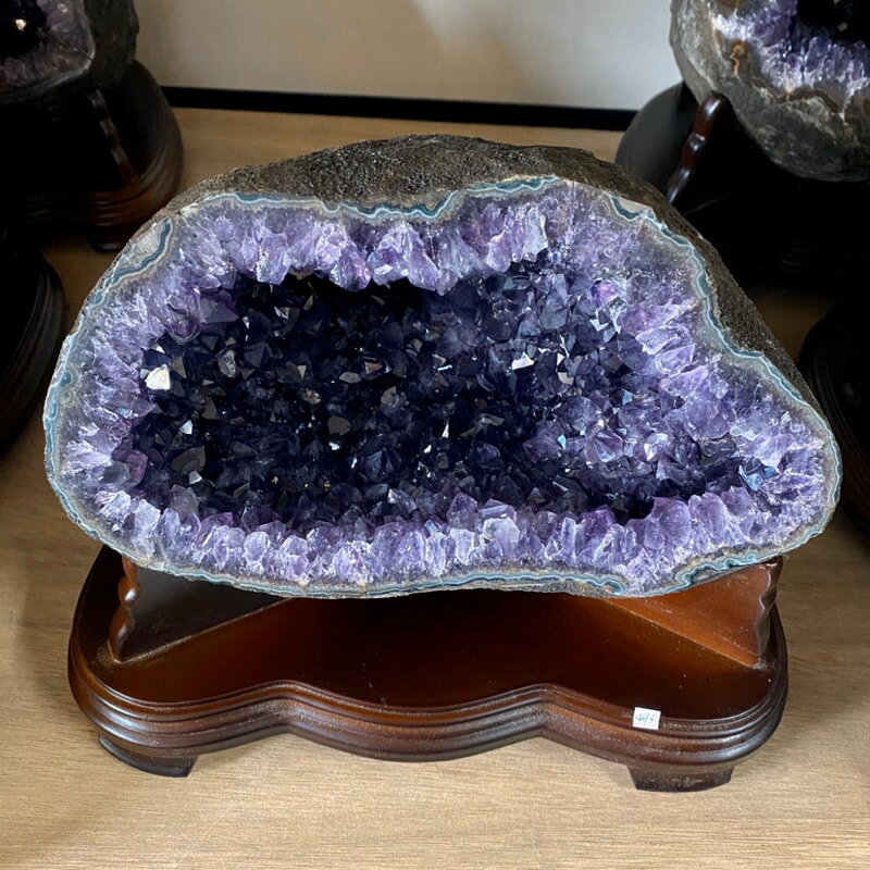 天然 烏拉圭🇺🇾5A財寶袋圓洞型 紫晶洞 紫水晶洞 🔮紫遇貴人 專屬你的小烏圭😘系列 7.2kg 編號:493